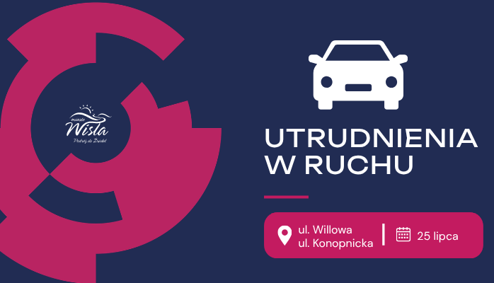 Tymczasowa organizacja ruchu na ul. Willowej i ul. Konopnickiej - 25 lipca